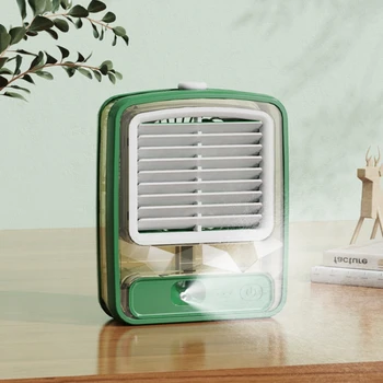 Nemlendirici spreyli fan Taşınabilir Fan Hava Soğutucu Hava Nemlendirici USB Fan masaüstü vantilatör Gece Lambası ile Yaz Ev Aletleri için Yeni
