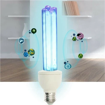 E27 Ultraviyole UV tüp lamba Ampul Dezenfeksiyon Lambası Antiseptik lamba ampulü 15W Ozon UV Lambası 220V