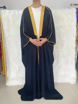 Erkekler için toptan Thobe Thoube Çözülme Jubbah kandora kamis daffah arapça elbise