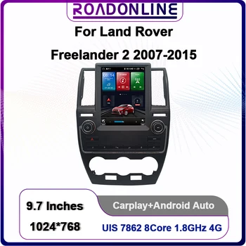 Land Rover Freelander 2 2007-2015 için 6G + 128G Akıllı Araba Multimedya Video Oynatıcı GPS Navigasyon Radyo 4G Sürüm Android 10