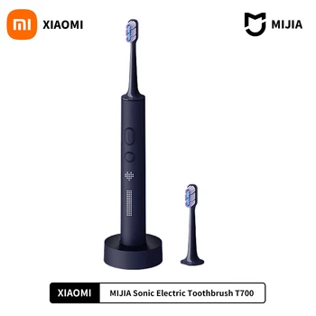 2021 XİAOMİ MİJİA T700 Sonic Elektrikli Diş Fırçası Diş Beyazlatma Ultrasonik Titreşim Oral Temizleyici Fırça Akıllı APP LED Ekran