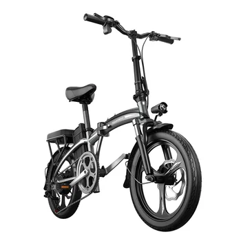 20 İnç Katlanır Çift 48v Elektrikli Bisiklet Değişken Hız Moped Lityum Pil Alüminyum Alaşımlı Çerçeve Ön ve Arka disk Frenler