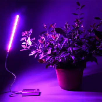 Büyüyen ışık taşınabilir USB bitki büyüme lambası tam spektrum ışıkları ampul büyümeye yol açtı hidroponik sistem sera bahçe aksesuarları