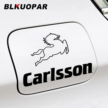 BLKUOPAR CARLSSON Baskılı Yarış Güneş Koruyucu Çıkartması Logo Araba Çıkartmaları Gövde Motosiklet Ön Cam Tampon RV VAN Araba Kapı Koruyucu