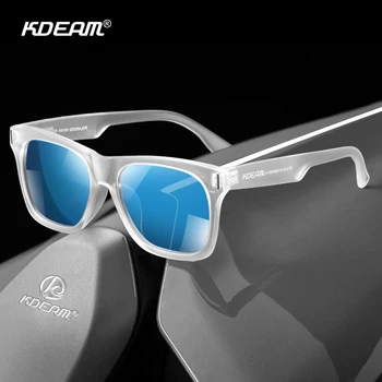 KDEAM Marka Tasarım Polarize Güneş Gözlüğü Erkek Kadın Sürücü Shades Erkek Vintage güneş gözlüğü Erkekler Kare Ayna Yaz UV400 OculoS