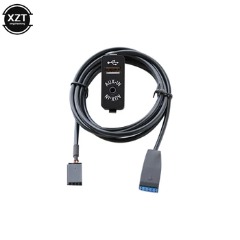 Araba Orijinal AUX USB Arayüzü Kablo Demeti Kablo Adaptörü için BMW E46 10Pin AUX Girişi Bağlantı Noktası CD Değiştirici Yedek parça