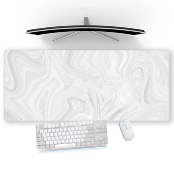 Sümen Beyaz fare altlığı Xxxl Mousepad Büyük Ofis Oyun Mouse Pad 80x30 Mousepepad Aksesuar Pc Oyun 120x60 Kauçuk Paspas