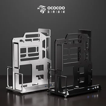 OCOCOO Açık Şasi bilgisayar kasası Alüminyum PC Oyun Dolabı Modding Masaüstü Oyun Desteği ATX M-ATX ITX DIY Su Soğutma Sistemi