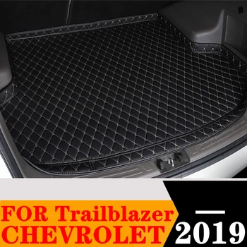 Sinjayer Araba Gövde Mat TÜM Hava OTOMATİK Kuyruk Boot Bagaj Pedi Halı Yüksek Yan Kargo Astarı Fit İçin Chevrolet Trailblazer 2019