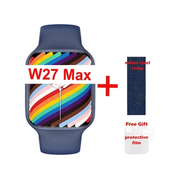 IWO W27 PRO akıllı saat Erkekler NFC Siri BT Çağrı Kablosuz Şarj Uyku Monitör Mesaj Kadın Smartwatch Pk W37 PRO DT100 PRO+