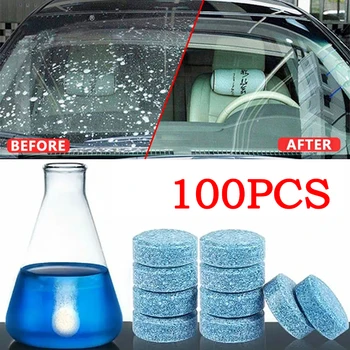 Araç camı Efervesan Tabletler Katı Temizleyici Silecek Temizleme Araçları Otomatik Ev pencere camı Toz Yıkama Araba Aksesuarları
