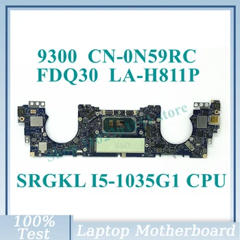 CN - 0N59RC 0N59RC N59RC İle SRGKL I5-1035G1 CPU Anakart FDQ30 LA-H811P Dell 9300 Laptop Anakart İçin %100 % Tamamen Test Edilmiş İyi