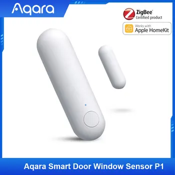 Aqara Akıllı Kapı pencere Sensörü P1 Zigbee3.0 Uzaktan Görünümü Bağlantı Homekit Akıllı Ev Anti-hırsızlık İndüksiyon Kapı Manyetik Alarm