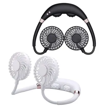 Masaj Fonksiyonlu Asılı Boyun Fanları Mini Soğutma Fanı USB Sessiz Fan