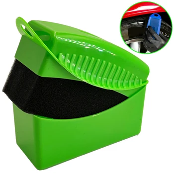 Yeni Gelenler Yeşil Araba Tekerlek Parlatma Ağda Sünger Fırça kapaklı Otomatik Detaylandırma Lastik Fırça Araba Temizleme Araçları Toptan