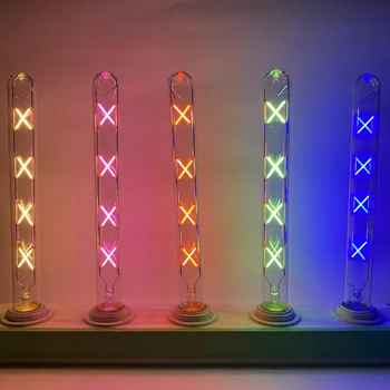 Retro LED boru şeklindeki filament ampul E27 220V kırmızı / mavi / yeşil / pembe T300 ampul renkli enerji tasarrufu Vintage Edison ışık dekor ampul