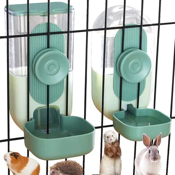 Asılı Otomatik evcil hayvan maması su sebili Kafes yiyecek kasesi Köpek Besleme İstasyonu Ferret Kafes Aksesuarları