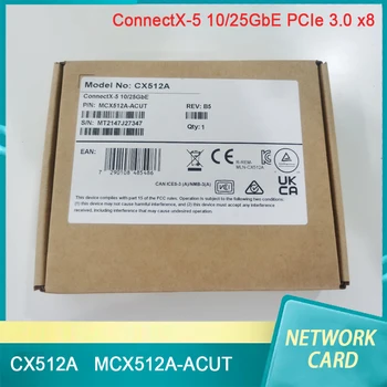 Yeni Mellanox NIC CX512A MCX512A-AKUT ConnectX-5 10 / 25GbE PCIe 3. 0x8 Çift Bağlantı Noktalı Ağ Kartı Yüksek Kalite Hızlı Gemi