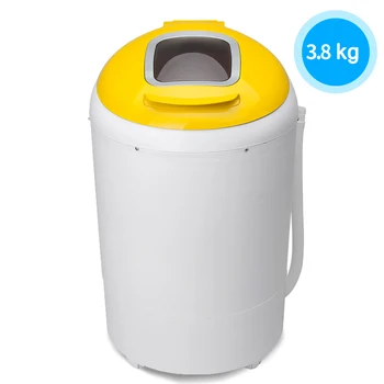 3.8 Kg yarı otomatik tek kova Mini elektrikli çamaşır makinesi ev mor ışık antibakteriyel büyük kapasiteli bebek yıkama