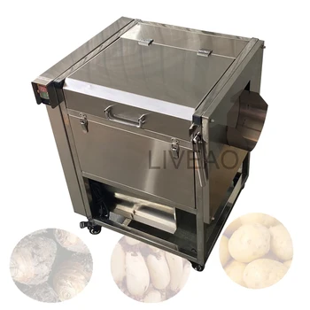 Ce Sertifikalı Endüstriyel Sebze Patates Havuç Taro Yam Kök Yıkama Soyma Yıkama Makinesi