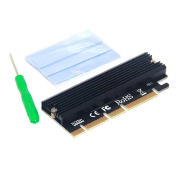 M. 2 NVME Yükseltici PCIE M2 Adaptörü PCI Express GEN3 Yüksek Hızlı Uyumlu PCIE X16 X8 X4 Yuvası LED Göstergesi 2230-2280 M2 SSD