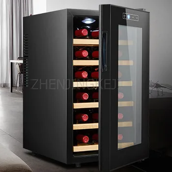 18 Sopa Elektronik Kırmızı şarap Rafı Sabit Sıcaklık Şarap Dolabı Çay Soğutma Dolabı Puro Dolabı Ev Buz Çubuğu 220V