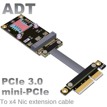 PCIe x4 uzatma kablosu mini PCIe kablosuz nıc'ye bağlanır. mpcıe adt'ye bağlanır