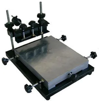 ticari küçük manuel serigrafi istasyonu SMT manuel baskı istasyonu lehim pastası serigrafi baskı makinesi